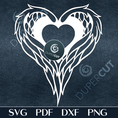 Behavior svg squad with heart shape for cutting machines