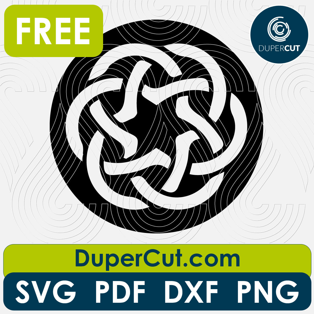 CELTIC KNOT 1 - SVG PDF DXF PNG