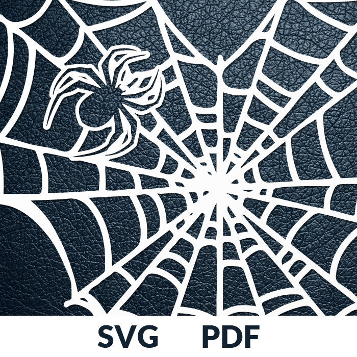 Spider web Halloween decoration cutting template - SVG DXF PNG files for Cricut, Glowforge, Silhouette Cameo, CNC Machines