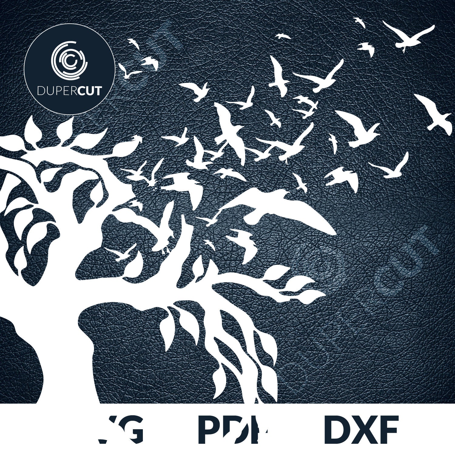SVG PNG DXF tree of life stencil - paper cutting template, print on demand files, for Cricut, Grlowforge, Silhouette