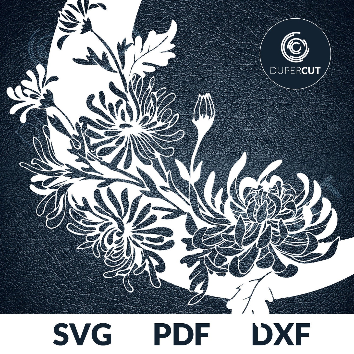 FLOWER MOON - SVG / PDF / DXF