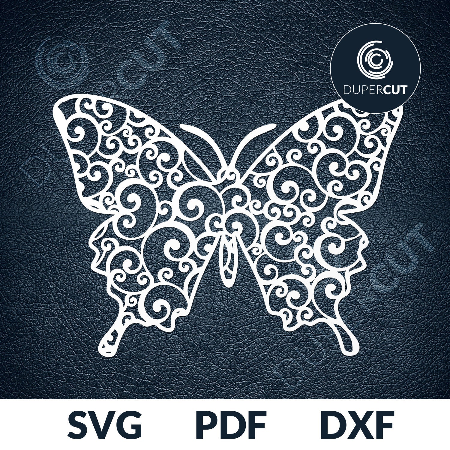 Paper Cutting Template - Decorative butterfly