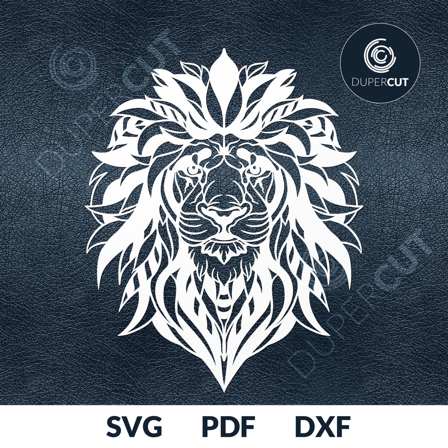 Lion tiger vinyl template. SVG PNG DXF files Paper cutting template for personal or commercial use. Vinyl template cutting files for Cricut, Glowforge, Silhouette, CNC