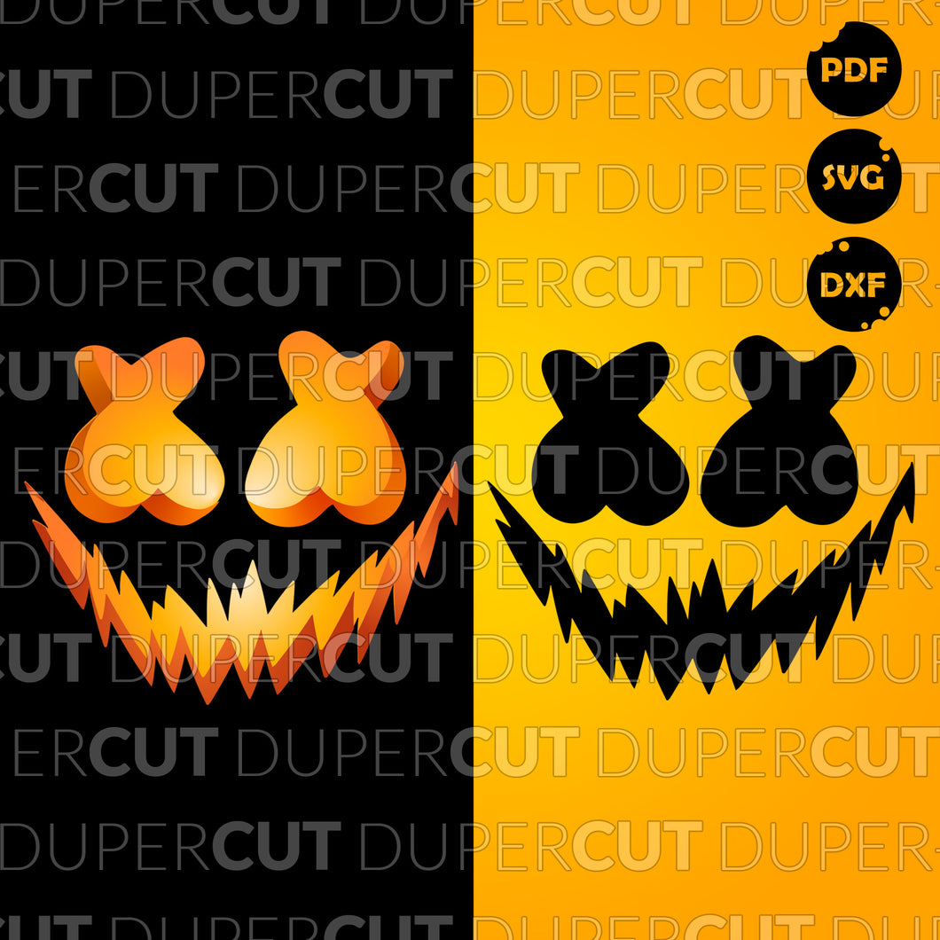 tyktflydende Slagter Pædagogik Marshmello Halloween Face - SVG / PDF / PNG – DuperCut